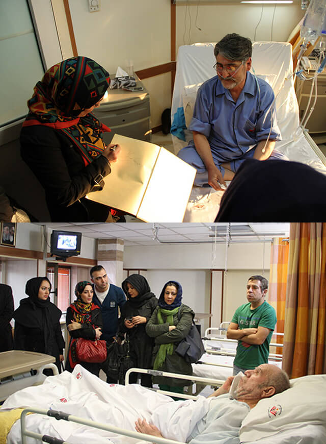 دیدار با جانباران شیمیایی بیمارستان ساسان